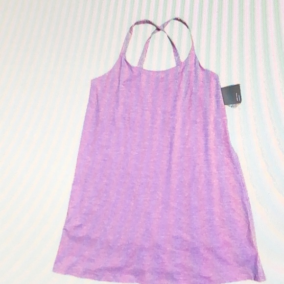 GAP Dresses & Skirts - NWT GapFit pink Brushed Tech Jersey Dress size large activewear workout